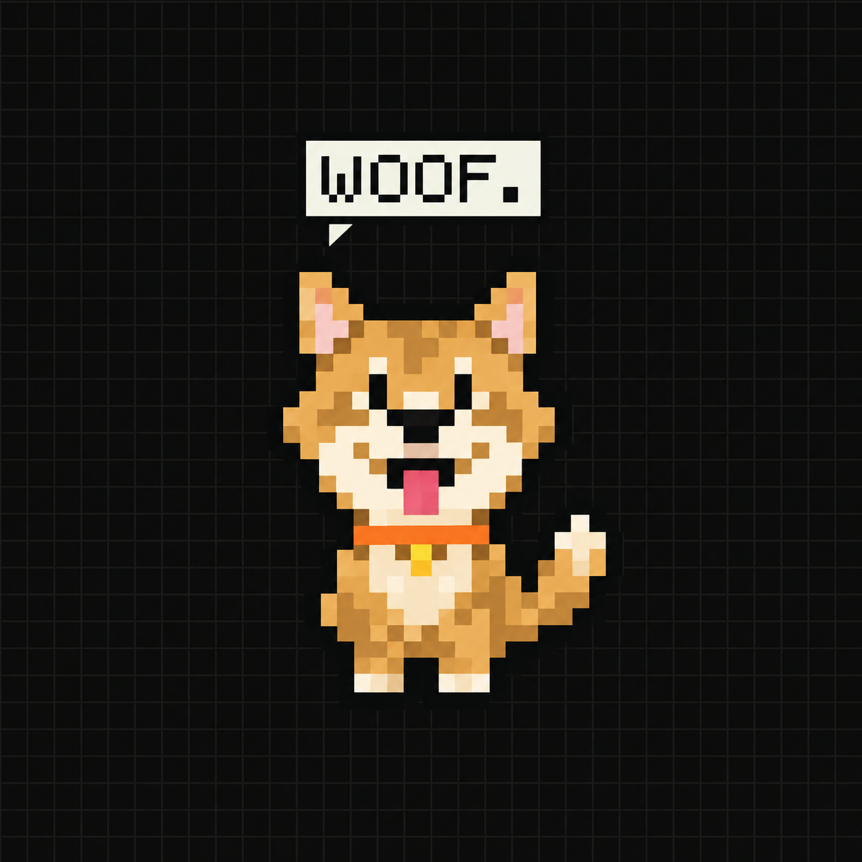 Pixel WOOF character